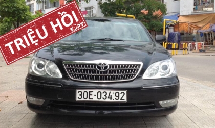 Triệu hồi Toyota Camry tại Việt Nam vì lỗi trục khuỷu